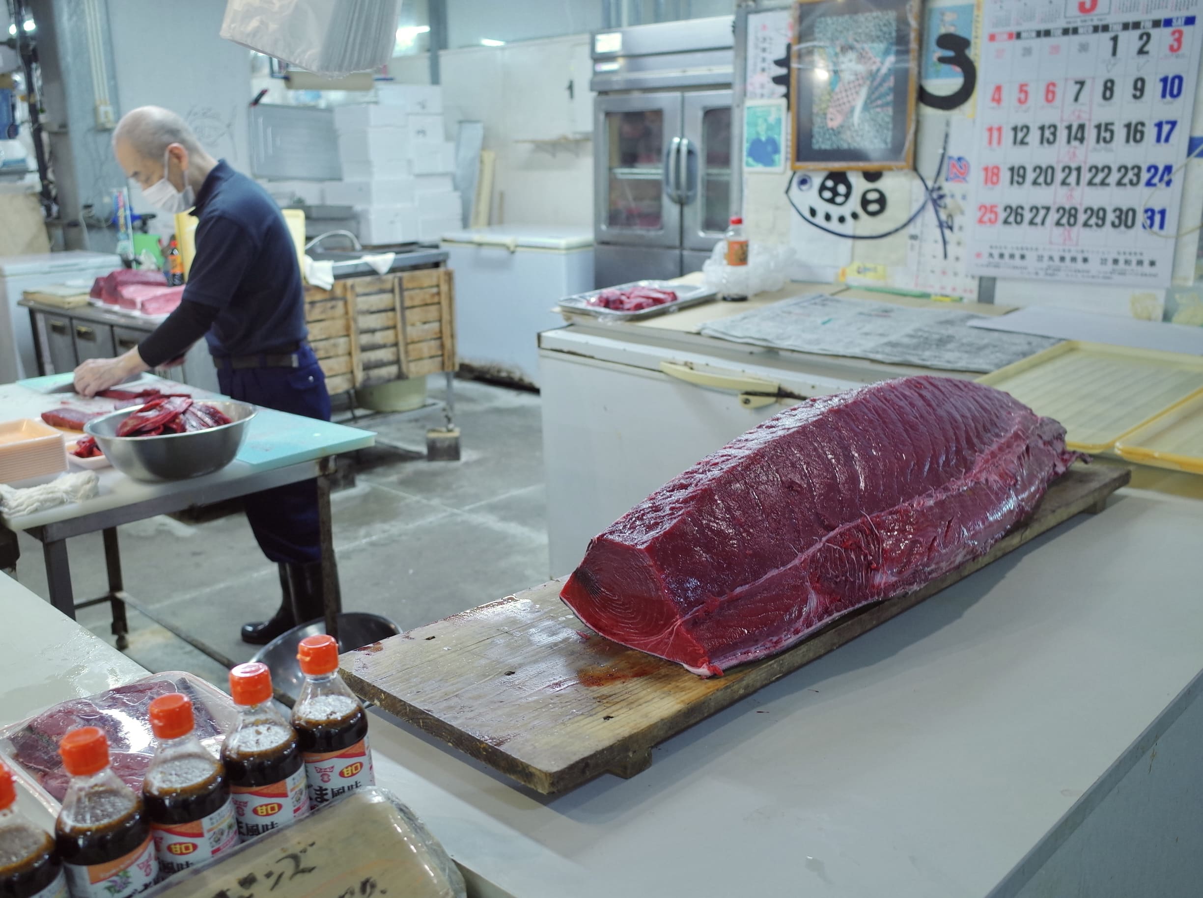 鮪魚正在被解體