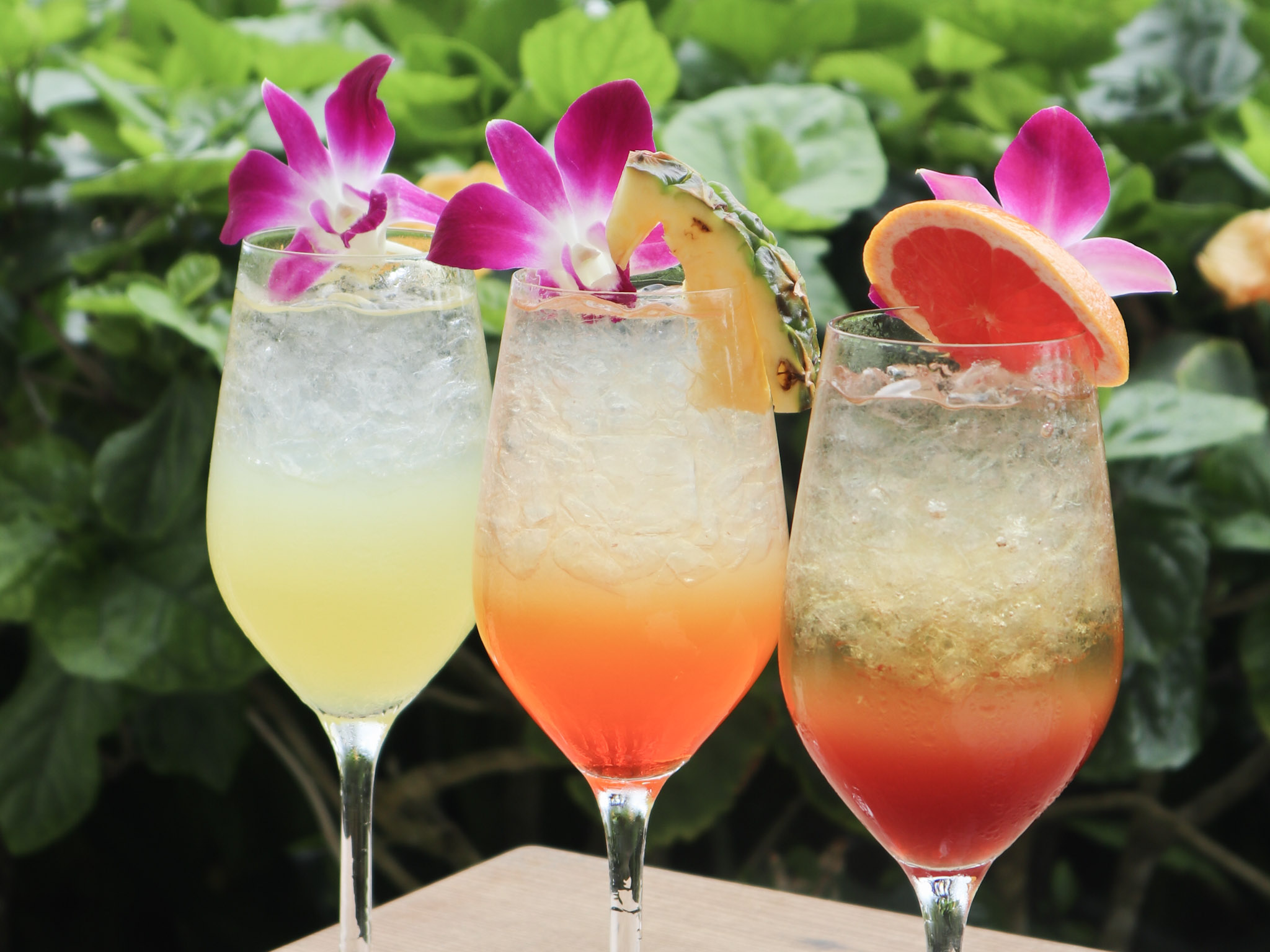 充滿熱帶風情的冰涼飲料