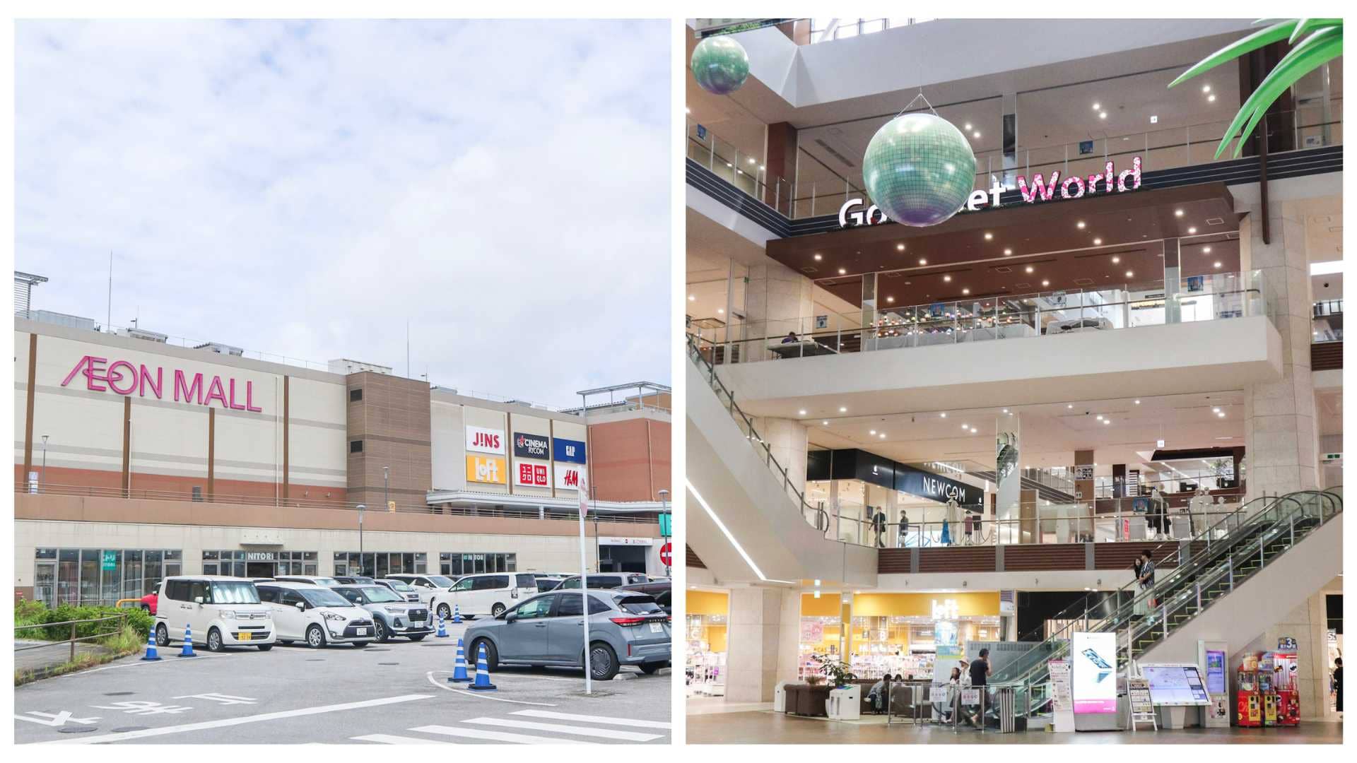 永旺夢樂城沖繩來客夢集結240間店鋪，是沖繩最大規模的購物中心