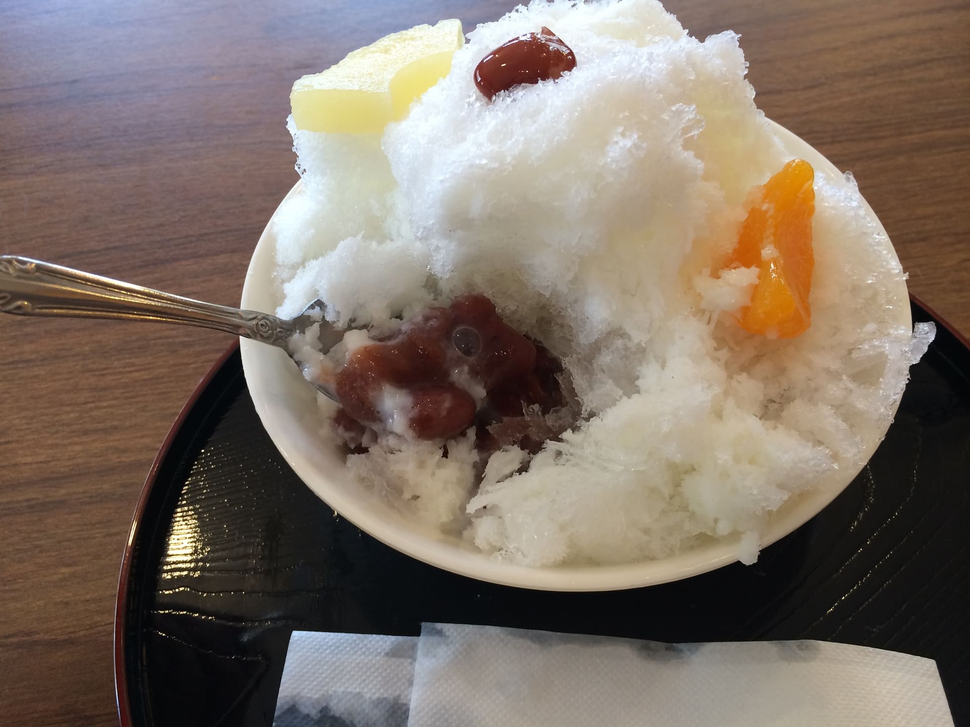 和其他地區不同，沖繩的善哉冰是冰的