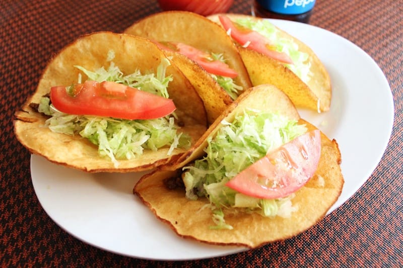 外皮酥脆的塔可餅