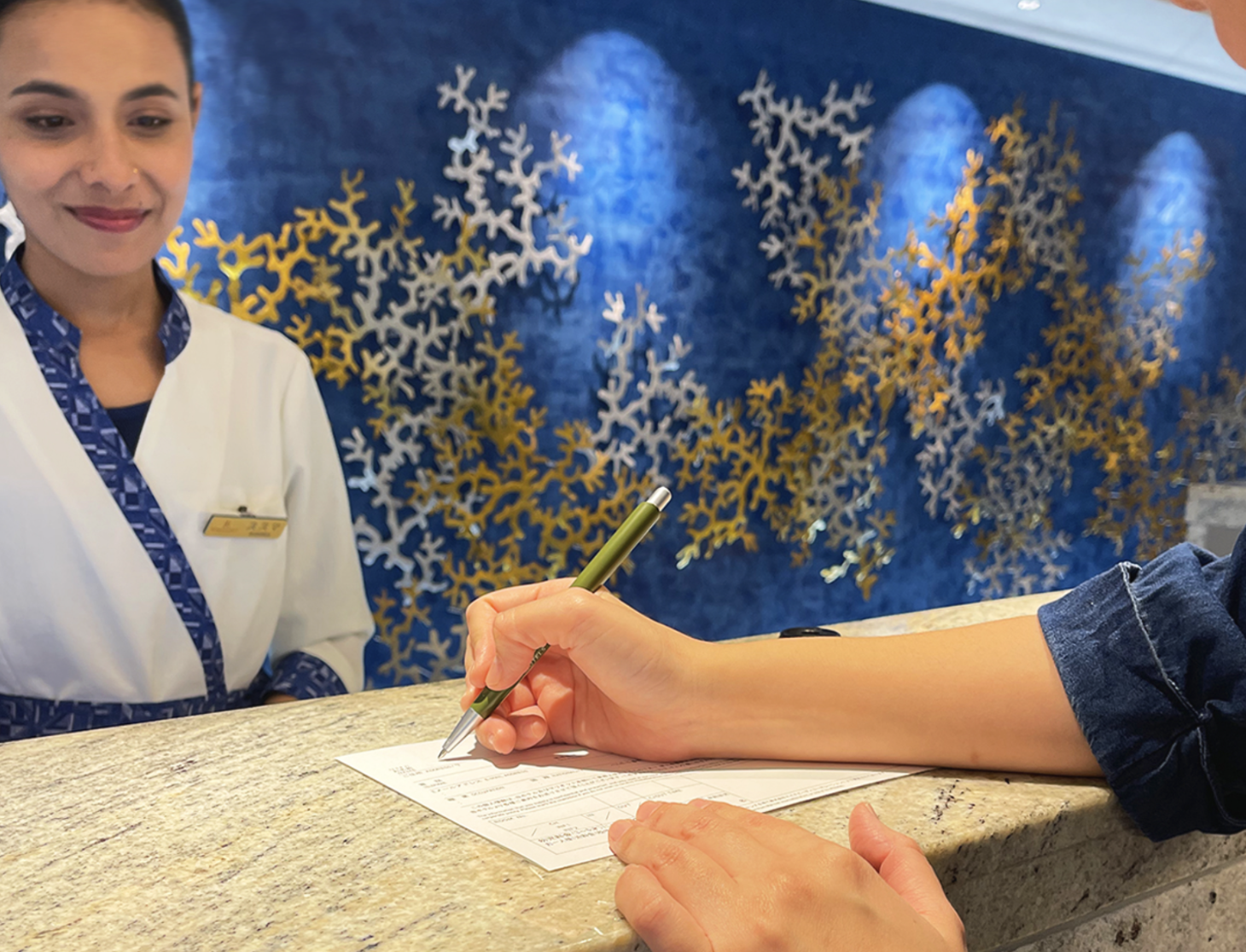 飯店Check-in 示意圖